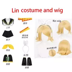 Anime rin len cosplay traje len rin cosplay len traje kagamine jk uniforme para halloween comic con outfits - Wolf Magazine