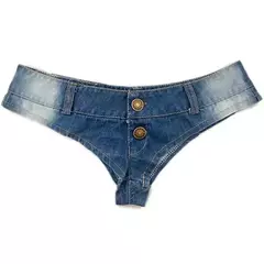 Calções Tanga Denim para Meninas, Micro Shorts de Praia, Sexy Nightclub Jeans para Senhoras, Disco Pole Dance Hotpants para Mulheres - comprar online