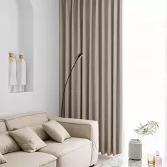 Completa Blackout Soundproof Janela Cortina, simples Sala de estar cortinas, Grande área, Estudo, Varanda Bay, Quarto Bay, cortinas espessadas - Wolf Magazine