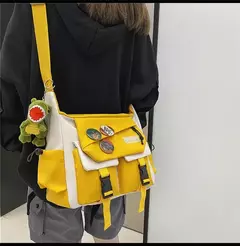 Nylon Crossbody Bolsas para Mulheres, Messenger Bag para Meninas, Sacos de Livros Escolares, Bolsas de Lona Jovem, Bolsa de Ombro, Harajuku Sac, Homens - loja online