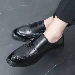 WAERTA-sapatos formais para homens, sapatos derby, sapato de couro, fivelas duplas, sapatos aguçados para cavalheiros, moda para casamento, tamanho grande, 38-46 - Wolf Magazine