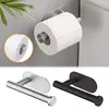 Aço inoxidável de parede Toilet Paper Holder, sem perfuração, Toalha Roll Dispenser, Banheiro e Cozinha, Aço Inoxidável SUS304