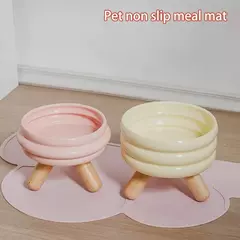 Silicone pet alimentação cão gato tigela comida esteira antiaderente à prova dwaterproof água pet comida almofada de alimentação filhote de cachorro alimentador bandeja almofada de água placemat - loja online