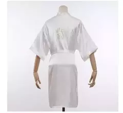 Vestido de dama de honra para mulheres, roupão sexy, roupão curto, quimono casual, design de flores, tamanho m, l, xl - comprar online