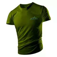 Imagem do Camiseta casual com gola redonda masculina, manga curta solta, confortável, top de secagem rápida, estilo esportivo ao ar livre, moda quatro estações