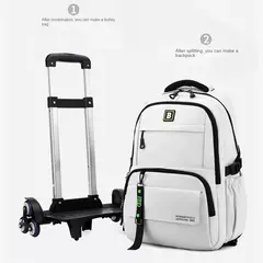 Imagem do Mochila escolar com rodas para crianças, Mochila rolante para meninos, Mochila de estudante, Bagagem de viagem