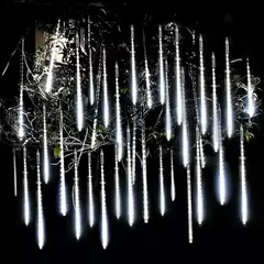 LED Meteor Shower Rain Lights Fairy String Light Impermeável, Falling Raindrop, Decoração de Natal Decoração de feriado Decoração de pátio na internet