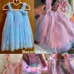 Vestido Borboleta 3D para Bebé Menina, Roupa Infantil, Festa de Aniversário, Vestidos Luxuosos Elegantes, Roupas Doce Verão, Novo, 1-5Y