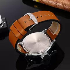 Curren-Relógio Quartz Masculino, Azul, Simples, Negócios, Marrom, Pulseira de Couro, Display Analógico, Relógios de Pulso Masculino, Presente Relógio, Moda, 8208 - Wolf Magazine