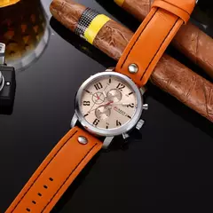 Imagem do Curren-Relógio Quartz Masculino, Relógios de Fábrica, Moda de Luxo, Relógio de pulso casual, Data Watch