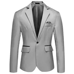 Jaqueta de negócios casual slim fit masculina, blazer vestido, terno de casamento, coquetel, nova moda na internet