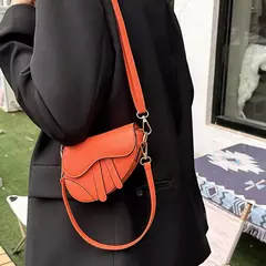 Sacos portáteis do mensageiro do ombro único para mulheres, bolsa crossbody de couro, bolsa simples, bolsas sela - comprar online