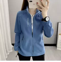 Casacos de lã tamanho grande para mulheres, cardigã quente, roupas esportivas casuais ao ar livre, caminhadas, jogging, ioga, jaquetas femininas, inverno, primavera - loja online