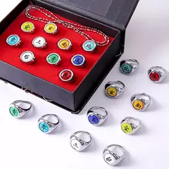 10 pçs naruto akatsuki anéis anime itachi figura cosplay acessório de ação jewerly legal meninos crianças brinquedos presentes - loja online