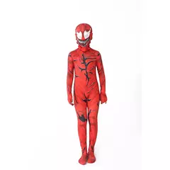 Imagem do Superheróis cosplay trajes de halloween para novo traje de veneno crianças terno macacão meninos symbiote spidermancostumes