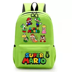 Mochilas Super Mario Bros para homens e mulheres, Saco Princesa Peach Luigi, Impressão Gráfica de Personagem de Cartoon, Mochila Kawaii, Mochilas escolares na internet