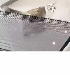 Cerca retrátil automática para portão de animais de estimação, cerca para cães e gatos, escada interna, rede de isolamento, cerca de segurança, produtos para animais de estimação