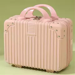 Mini Saco De Maquiagem Vintage, Caso De Viagem Portátil, Pequena Caixa De Bagagem, Handy Caixa De Presente, Senha De Rolamento De Bagagem, 14 ", 16";;VERDADEIRO;;"16 polegadas [com bloqueio de senha 35*27*16]],Ouro rosê - comprar online