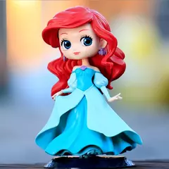 14-16cm princesa q posket neve branca sereia cinderela belle mulan jasmim tinkerbell aurora pvc ação figuretoy crianças presentes na internet