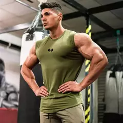 Algodão sem mangas masculino correndo coletes esportivos, camisas de treino, tops de musculação de ginástica, roupas respiráveis musculares fitness, verão - Wolf Magazine