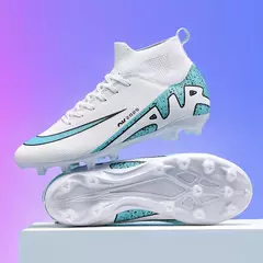 Sapatos de futebol profissional para homens, botas de futebol para meninos, tornozelo, antiderrapante, tênis TF, FG, calçados esportivos confortáveis, unissex, novos na internet