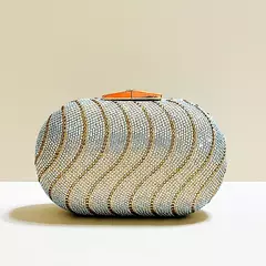Bolsa de mão feminina, bolsa de jantar completa com diamante para senhora, pequena festa noturna, bolsa de embreagem para casamento, tendência da moda - loja online