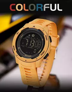 Relógio de pulso masculino Sanda, 50m à prova d'água, led, digital, militar, esportes, pedômetro, calorias, marca, 2145 na internet