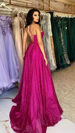 Vestido feminino europeu e americano transfronteiriço amazônico, sem mangas, sem alças, espumante dourado, vestido sexy de tanque, novo estilo de roupa, 2022 - loja online