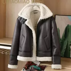 Casaco de cordeiro de imitação masculino, Quente, Outono, Inverno, Novo - Wolf Magazine