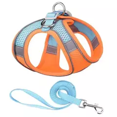Ajustável Pet Harness Vest, filhote de cachorro respirável, coleira pequena e conjunto de trela, Chihuahua Chest Strap Stuff, novo na internet