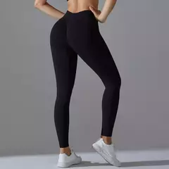 Leggings de cintura alta sem costura para mulheres, calças justas femininas, push up, calça de ioga, ginásio Fitness, cintura V, esportes, 2022 - comprar online