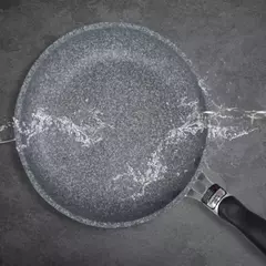 Frigideira Antiaderente de Pedra Durável, Frigideira de Caldeirão, Panelas de Fogão de Indução, Ovo Panqueca, Fogão a Gás, Home Wok, 28 cm, 26 cm, 24 cm, 20cm - comprar online
