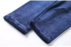 Pijama de flanela espessa de manga comprida forrado de lã quente masculino, pijama caseiro casual para jovens, inverno - comprar online