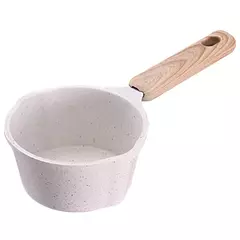 Pequena panela com bico para despejar, Panela de derretimento de manteiga, Panela de óleo quente, Cabo de madeira, Óleo de leite, Frigideira de aquecimento - comprar online