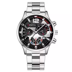 Quartzo em aço inoxidável masculino Relógio de pulso, Relógio de luxo, Calendário, Relógios de negócios, Relógio, Moda, Novo, Quente na internet