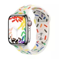 Pulseira de Silicone para Apple Watch, Banda 44mm, 40mm, 45mm, 41mm, 42mm, 38mm, 44mm, 45mm, Bracelet iWatch Series 7 SE, 3, 4, 5, 6, 8 Ultra 49mm - comprar online