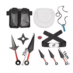 Anime naruto cosplay kakashi acessórios brinquedos figura de ação luvas bandana kunai máscara uchiha luvas conjunto presente - Wolf Magazine