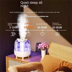 Umidificador de ar de grande capacidade para quarto, Portable USB Water Clipper, Casa com Nightlight, Purificador de ar, Difusor de Aroma - loja online