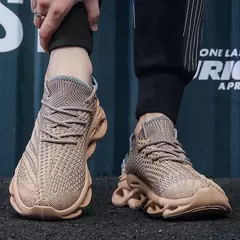 Tênis de corrida confortáveis para homens, tênis macios, calçados esportivos, tênis, caminhada, plus size 48, aumento - loja online