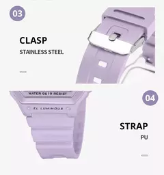 SYNOKE-Digital relógios para mulheres, luminoso, multifunções, impermeável, cronógrafo, relógio de pulso, ao ar livre, meninas, estudante, esportes, nova moda - Wolf Magazine