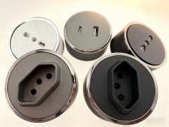 DELEFU Pista Tomada Universal Brasil Itália Chile USB-AC Adaptador Romovível Parede de Cozinha Tomada Elétrica Branco Preto Cinza - comprar online