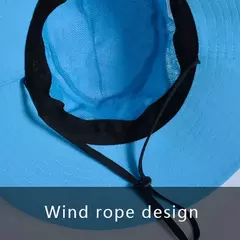 Imagem do Xinbaoguan-Chapéu De Sol Respirável Ao Ar Livre, Fêmea Rabo De Cavalo, Chapéu De Pescador, Chapéu Dobrável, 100% Poliéster, 9002, Verão