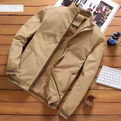 Outono e Inverno Espessurado Quente Windbreaker Homens Piloto Jaqueta Jaqueta Dos Homens Jaqueta De Lã Casaco De Beisebol Militar Dos Homens 5XL