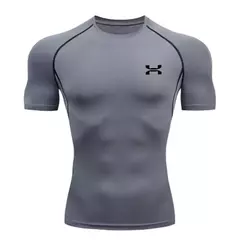 Imagem do Camisa respirável Rashguard de compressão masculina, ajuste seco, camiseta esportiva MMA Fitness Gym, camisa de corrida, alta qualidade