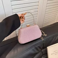 Saco de noite luxuoso para mulheres, alto design, banquete de festa, saco de glitter para senhoras, embreagem do casamento, bolsa de ombro, bolsa de corrente, marca - loja online