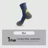 Meias esportivas antibacterianas para homens, desodorante, nano cobre, basquete, escalada, verão, compressão, MTB, ciclismo, bicicleta, corrida