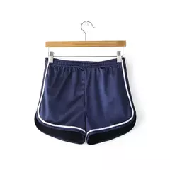 Novo 2023 Mulheres Shorts Verão Seda Fino Praia Casual Branco Egde Shorts Hot - comprar online