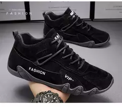 Imagem do Esportes ao ar livre dos homens caminhadas sapatos quatro temporada novo anti deslizamento conforto sapatos de trabalho moda juventude casual sapatos na moda tênis masculinos