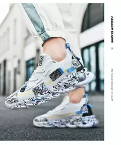 Tênis de corrida respirável de luxo masculino, Tênis Casual Masculino, Treinador de tênis, Mocassins Moda Corrida na internet
