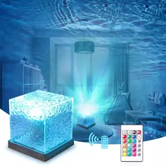 Portátil Crystal Desk Lamp, RGB Color Changing Night Light, Lâmpada de toque com porta de carregamento USB, Luz noturna para crianças berçário - comprar online